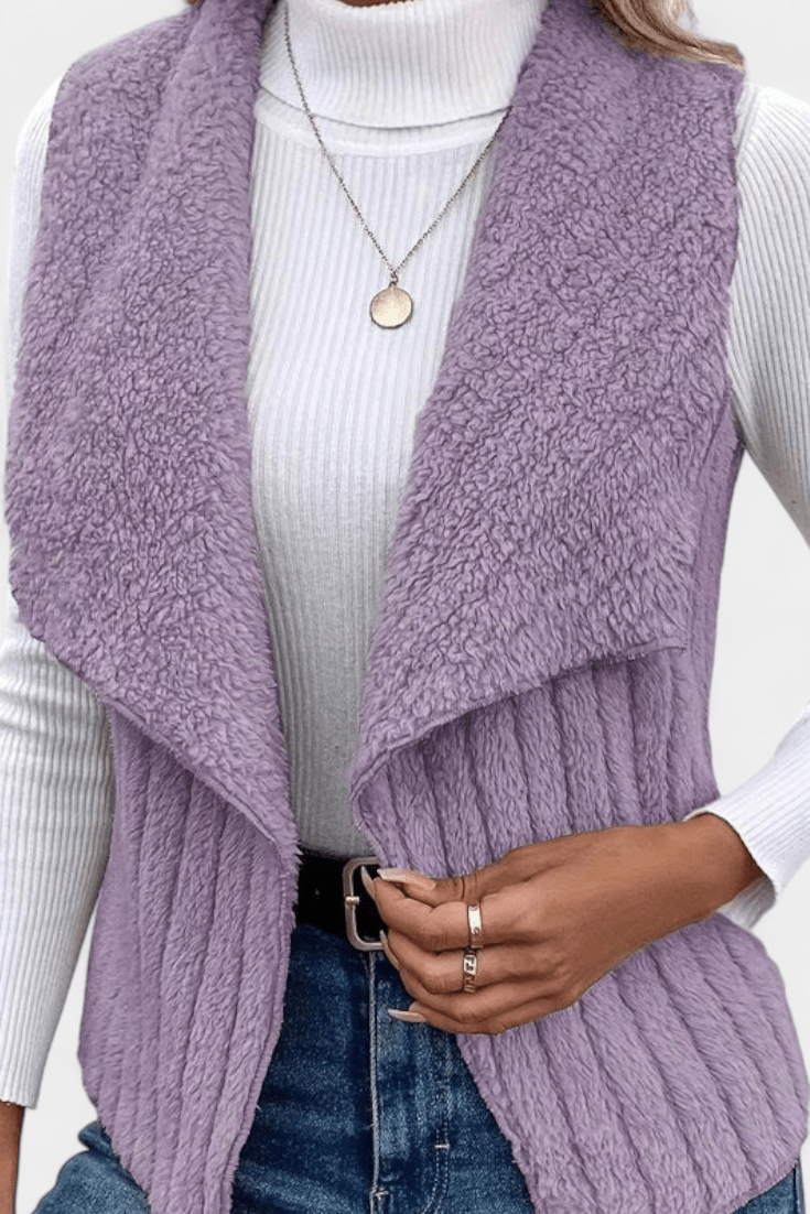 Clara | Cable-Knit Sleeveless Cardigan
