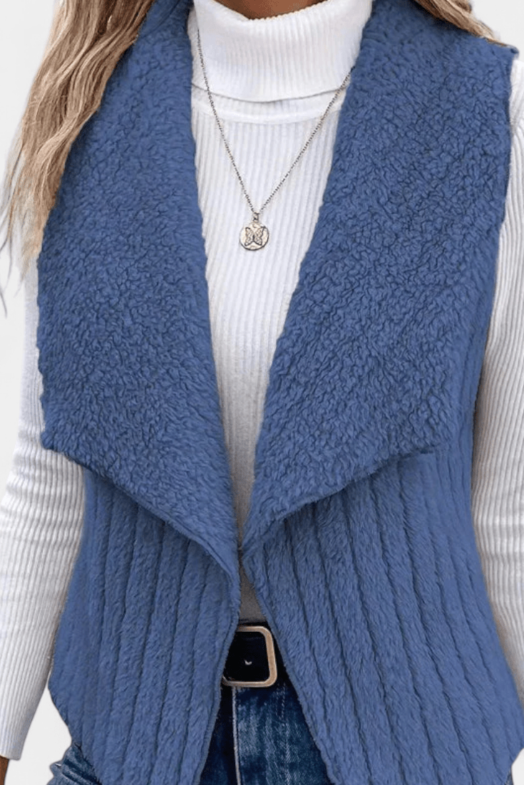 Clara | Cable-Knit Sleeveless Cardigan