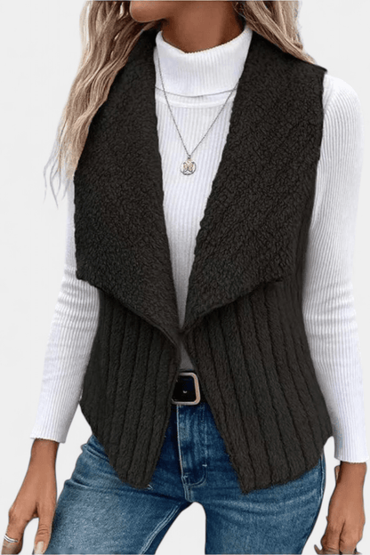 Clara | Cable-Knit Sleeveless Cardigan