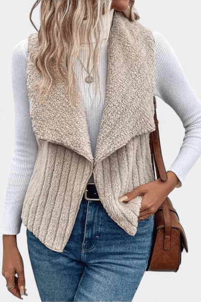 Clara | Cable-Knit Sleeveless Cardigan