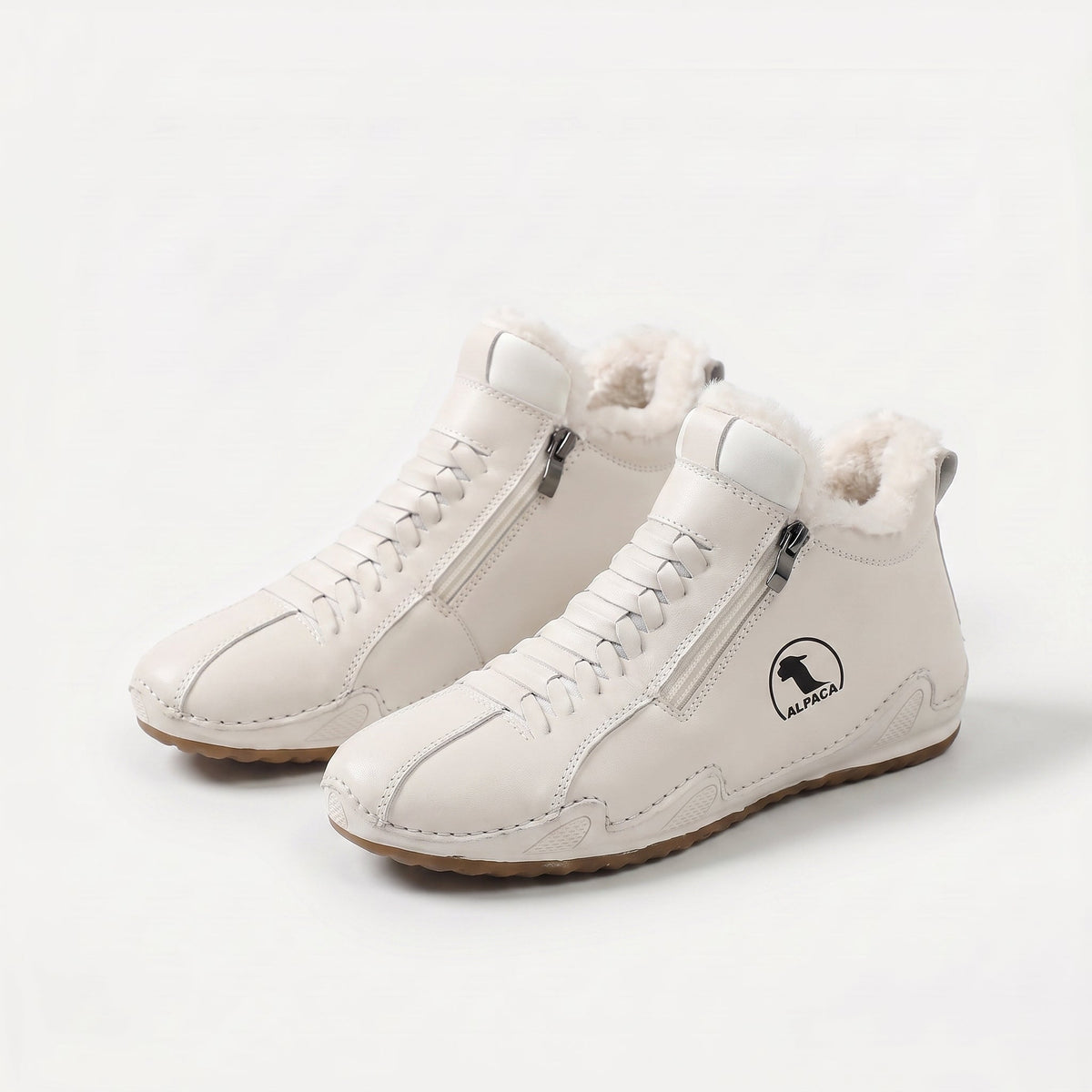 Lucy | Lace-Up Fleece-Lined Ankle Boots
