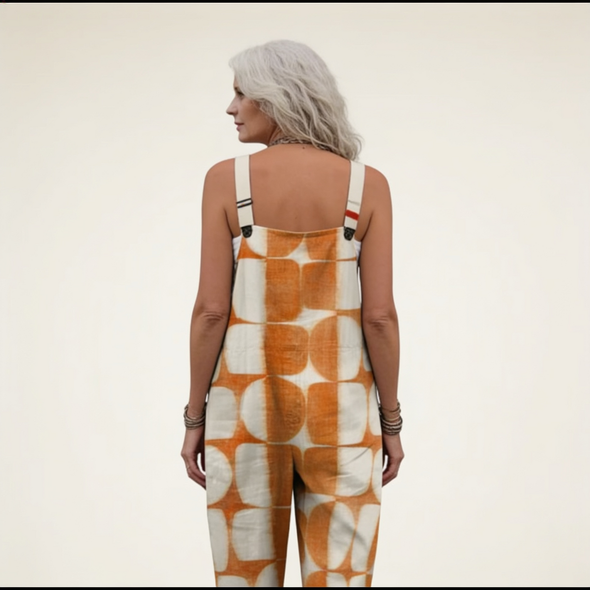 Henrietta | Retro Circle Print Dungarees