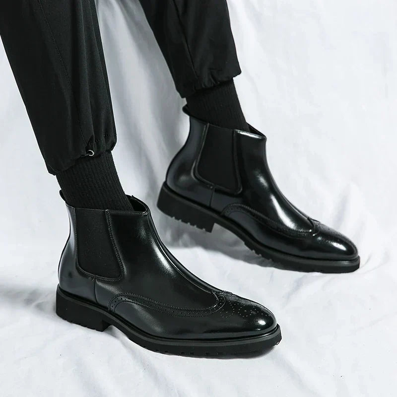 Dominic | Black Chelsea Boots