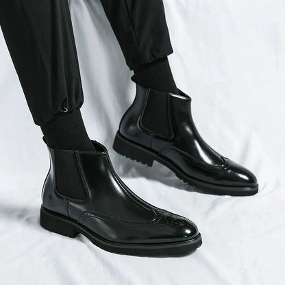Dominic | Black Chelsea Boots