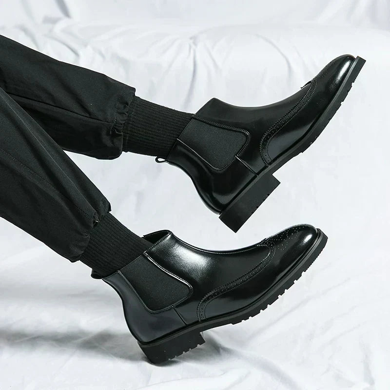 Dominic | Black Chelsea Boots