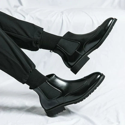 Dominic | Black Chelsea Boots