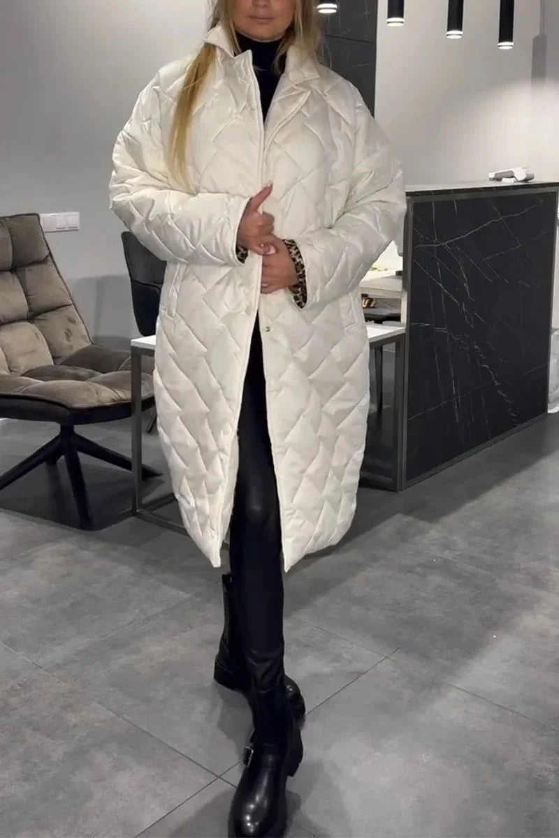 Sheena | Black Reversible Quilted Coat