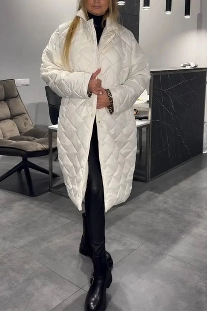 Sheena | Black Reversible Quilted Coat