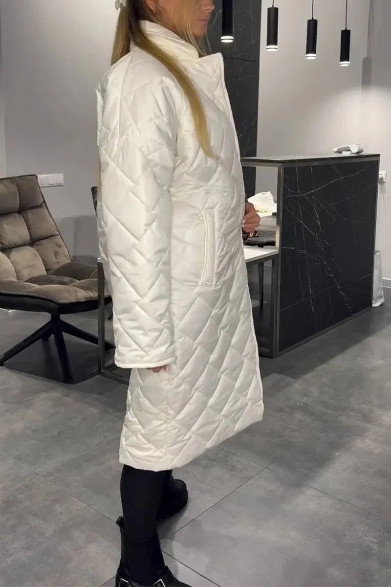 Sheena | Black Reversible Quilted Coat
