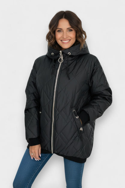 Eleri | Blush Hooded Parka Jacket