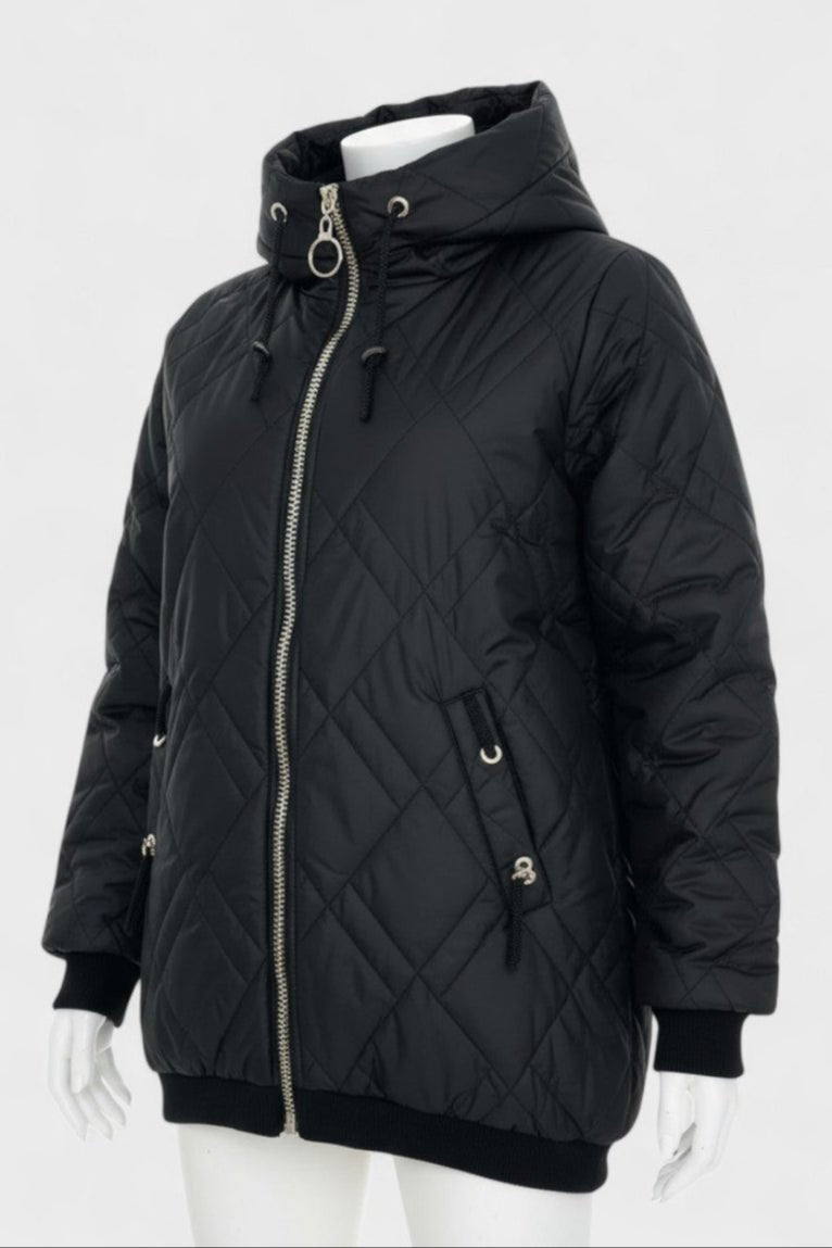 Eleri | Blush Hooded Parka Jacket