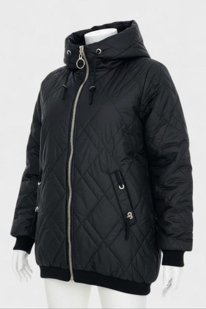 Eleri | Blush Hooded Parka Jacket