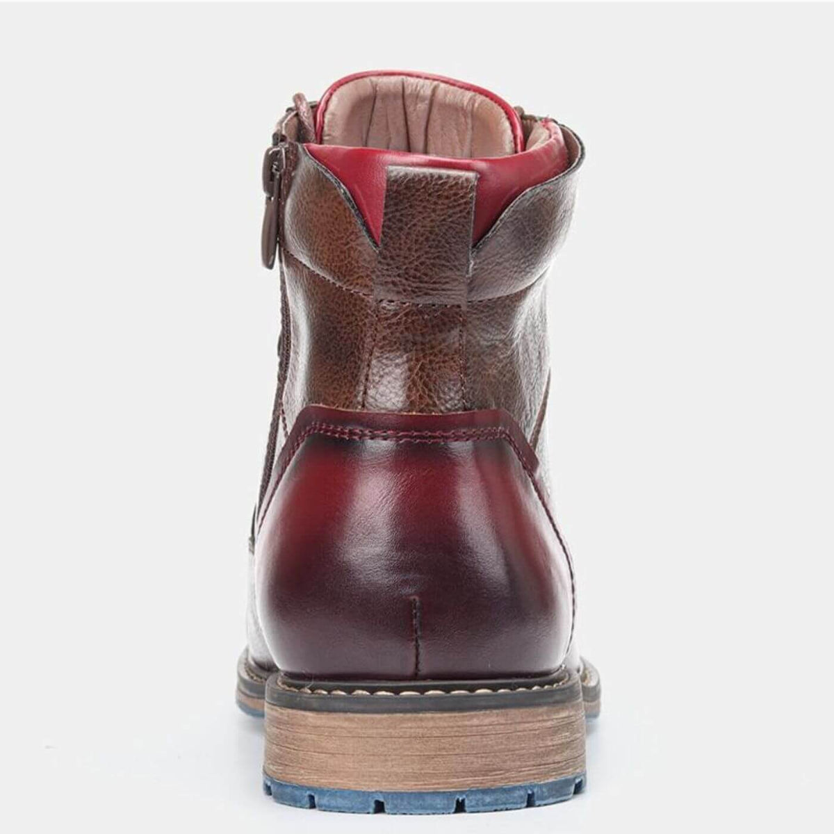 Aldous | Burgundy Lace-Up Dress Boots