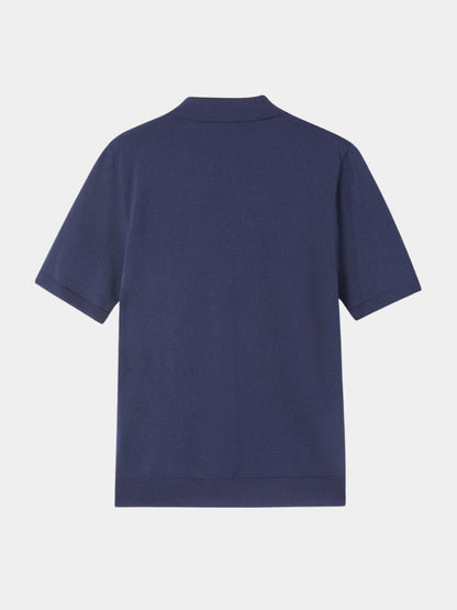 Ellis | Open-Collar Knit Polo Shirt