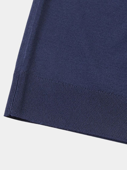 Ellis | Open-Collar Knit Polo Shirt