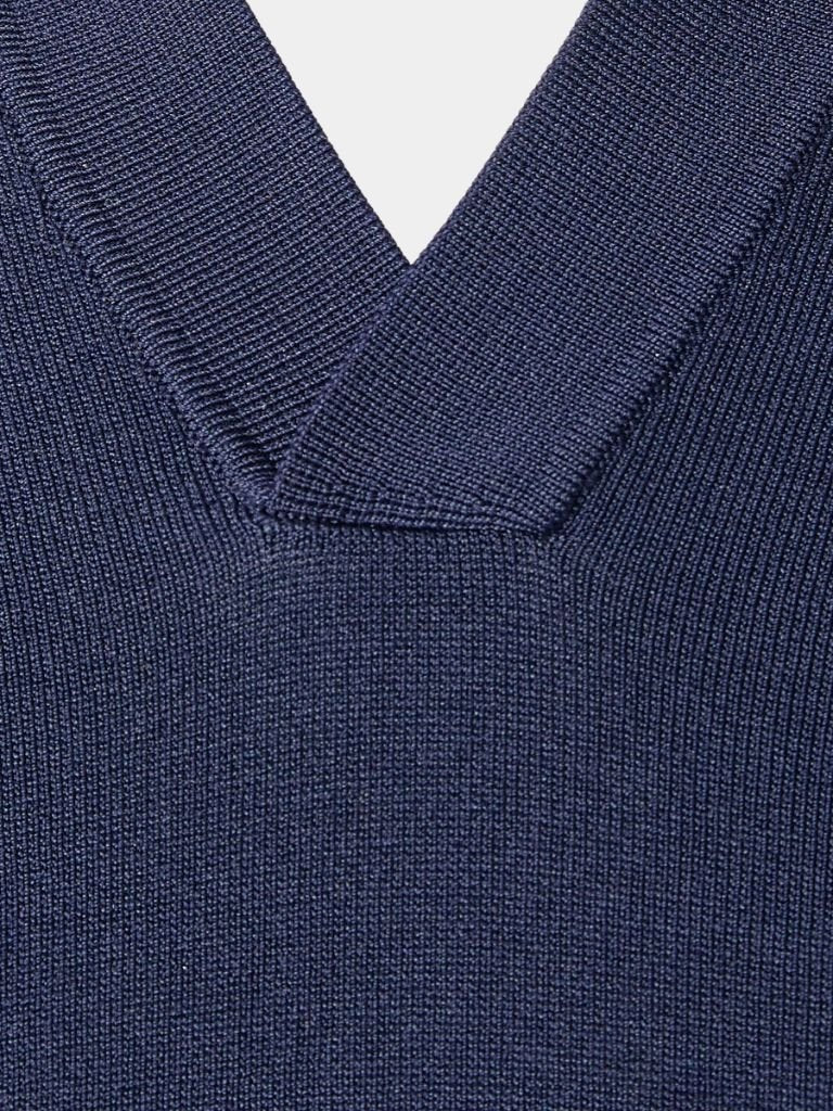 Ellis | Open-Collar Knit Polo Shirt