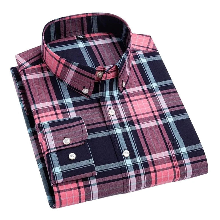Stephen | Brown Tartan Check Shirt