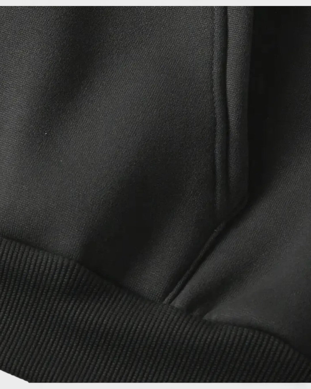 Elinor | Black Oversized Zip Hoodie