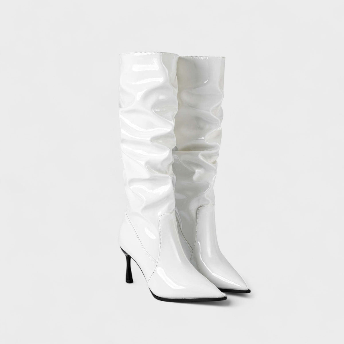 Elinor | Burgundy Patent Knee-High Boots