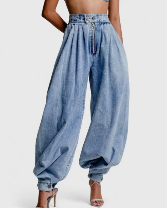 Ellen | Relaxed Blue Harem Jeans