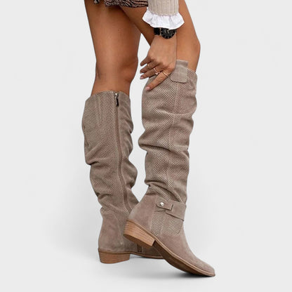 Ellen | Taupe Over-the-Knee Boots