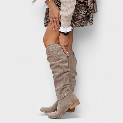 Ellen | Taupe Over-the-Knee Boots