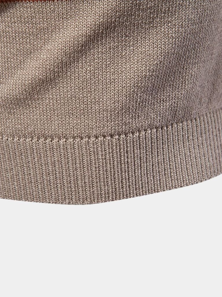 Edmund | White Stripe-Detail Polo