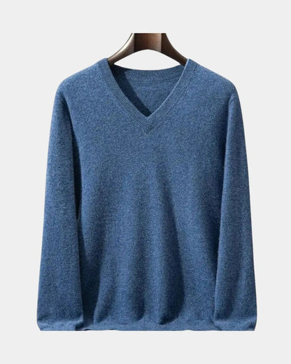 Edmund | Blue V-Neck Jumper