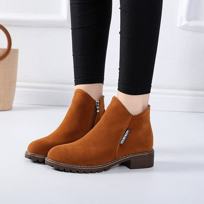 Emilia | Black Faux-Fur Lined Winter Boots