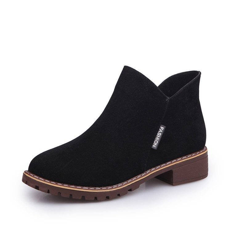 Emilia | Black Faux-Fur Lined Winter Boots