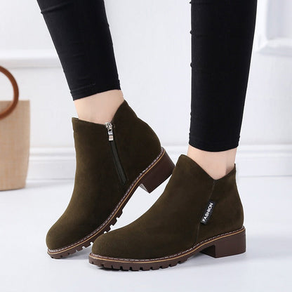 Emilia | Black Faux-Fur Lined Winter Boots