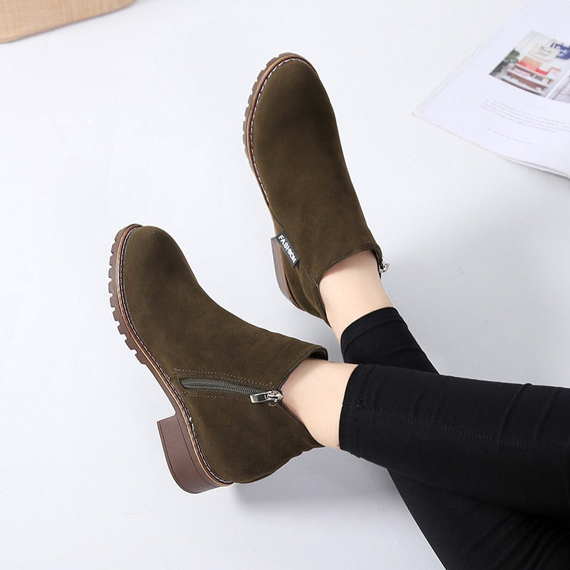 Emilia | Black Faux-Fur Lined Winter Boots