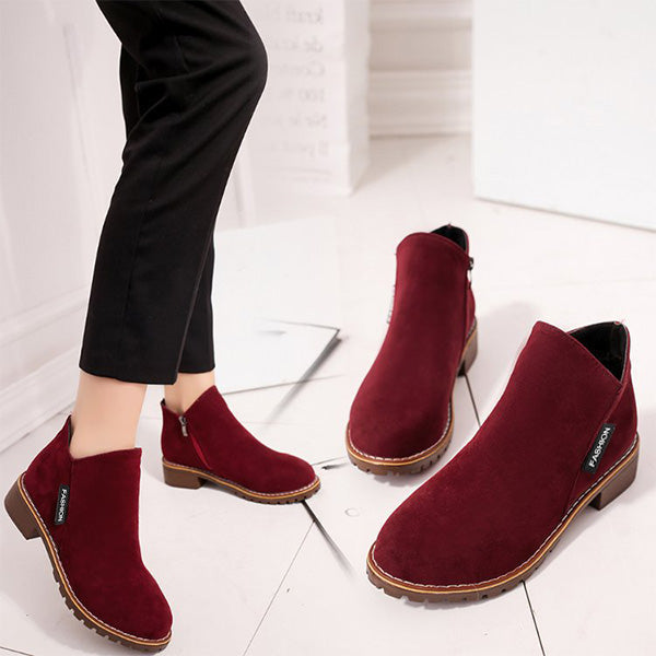Emilia | Black Faux-Fur Lined Winter Boots