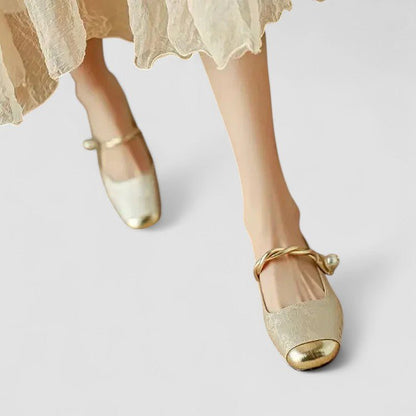 Emily | Green Square-Toe Mary Jane Shoes