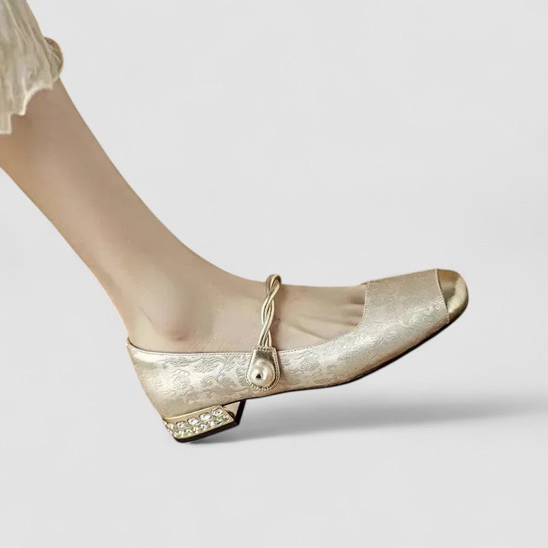Emily | Green Square-Toe Mary Jane Shoes