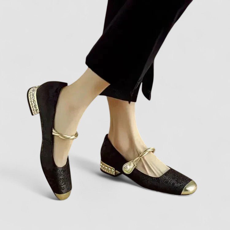 Emily | Green Square-Toe Mary Jane Shoes