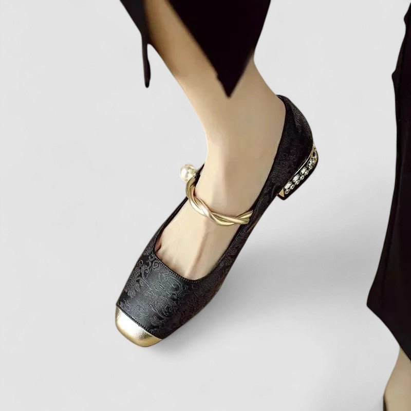 Emily | Green Square-Toe Mary Jane Shoes