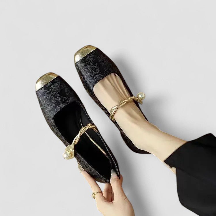 Emily | Green Square-Toe Mary Jane Shoes
