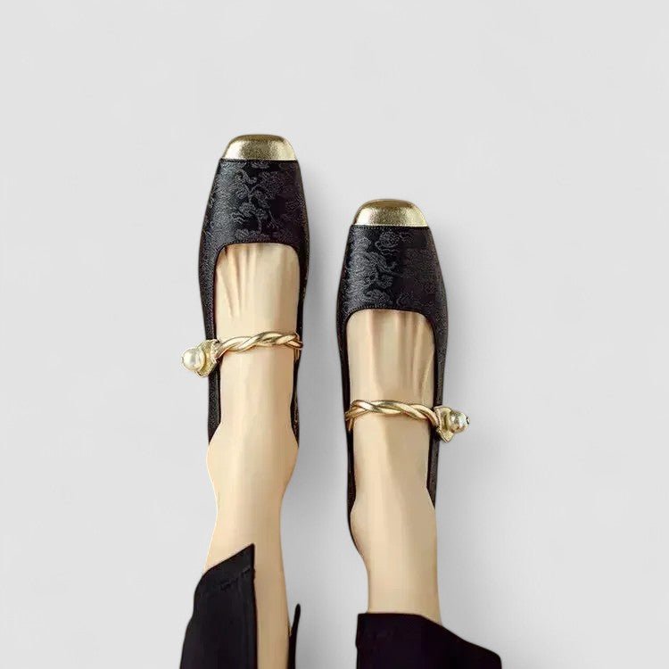 Emily | Green Square-Toe Mary Jane Shoes