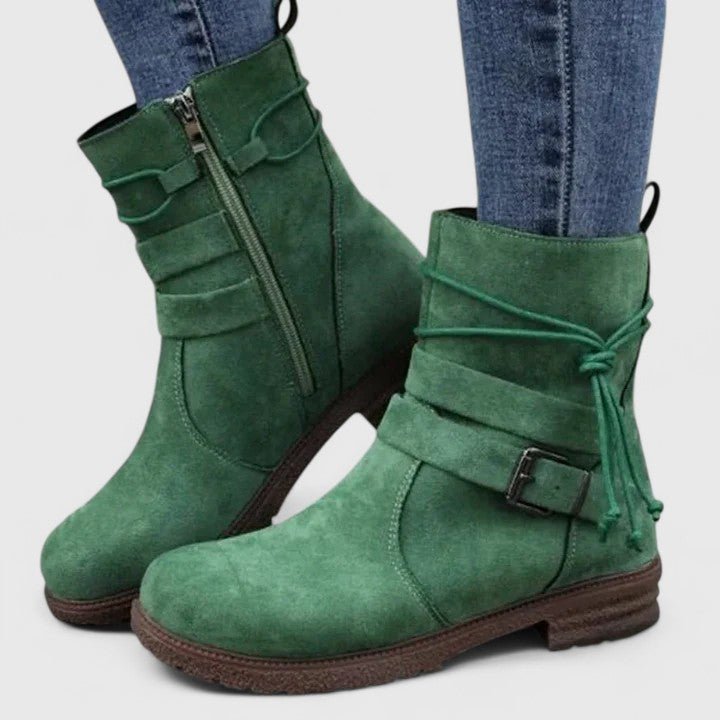 Emily | Black Tassel Ankle Boots