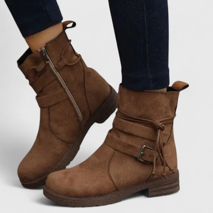Emily | Black Tassel Ankle Boots