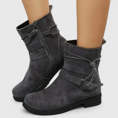 Emily | Black Tassel Ankle Boots
