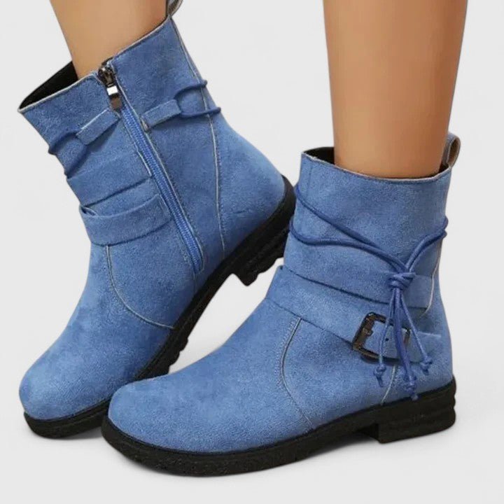 Emily | Black Tassel Ankle Boots