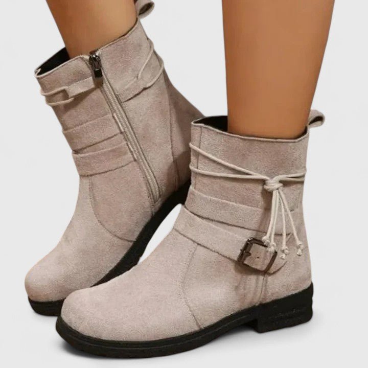 Emily | Black Tassel Ankle Boots