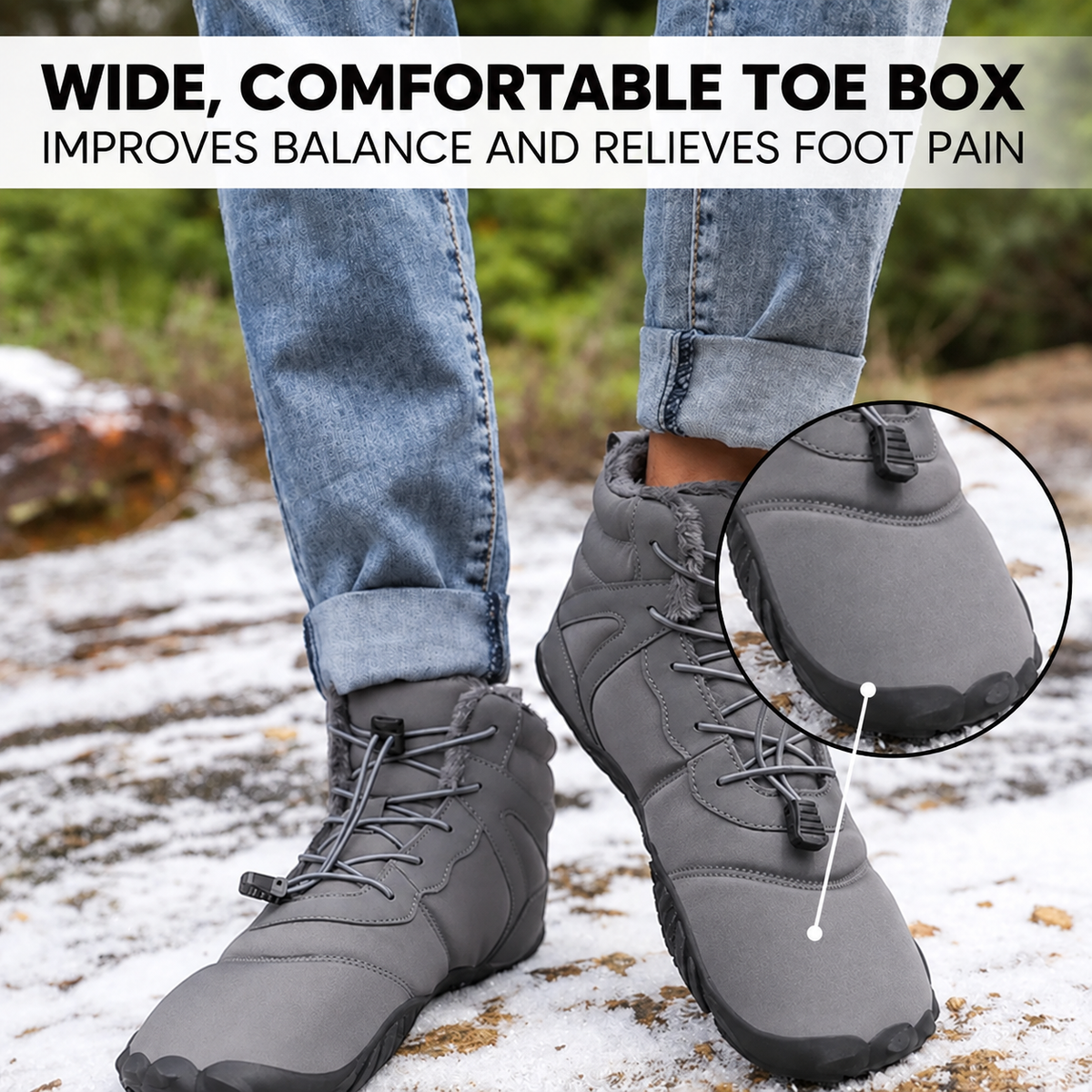 Emily | Fleece-Lined High-Top Walking Shoes