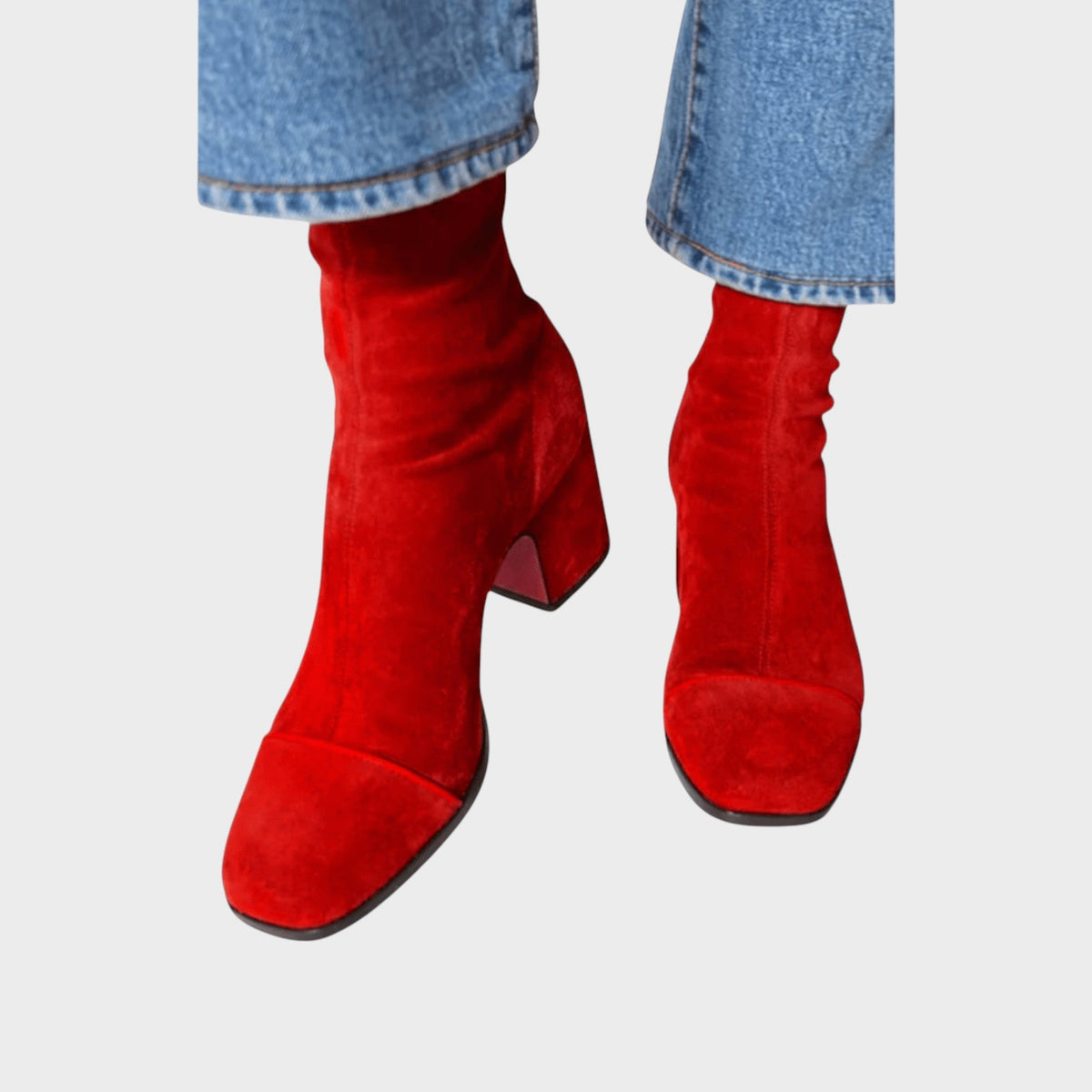 Erica | Brown Suede-Look Ankle Boots