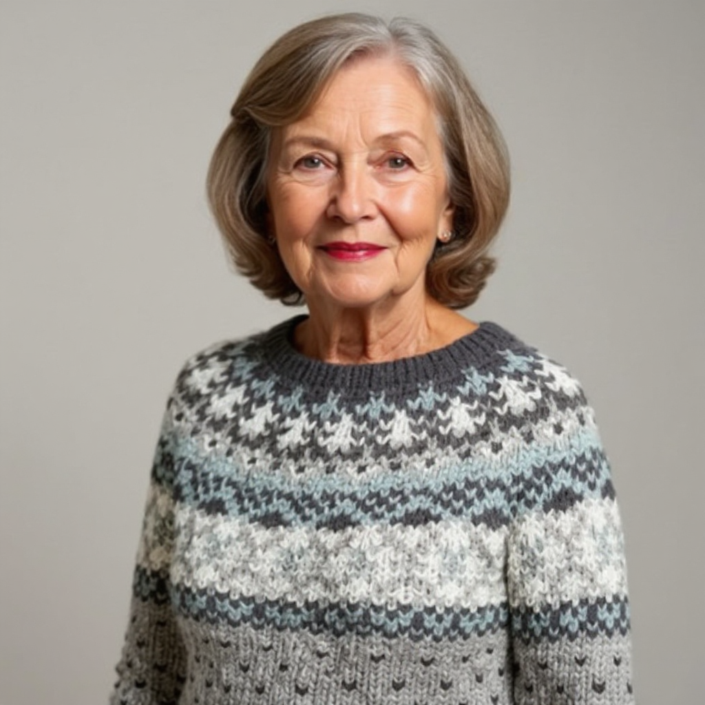 Erica | Grey Nordic Knit Jumper