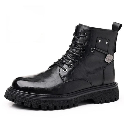 Ethan | Burgundy Business Lace-Up Boots