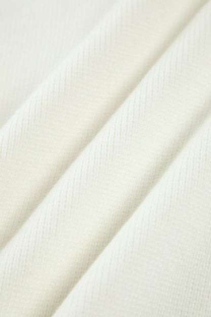 Farah | Ivory Pearl-Trim Cardigan