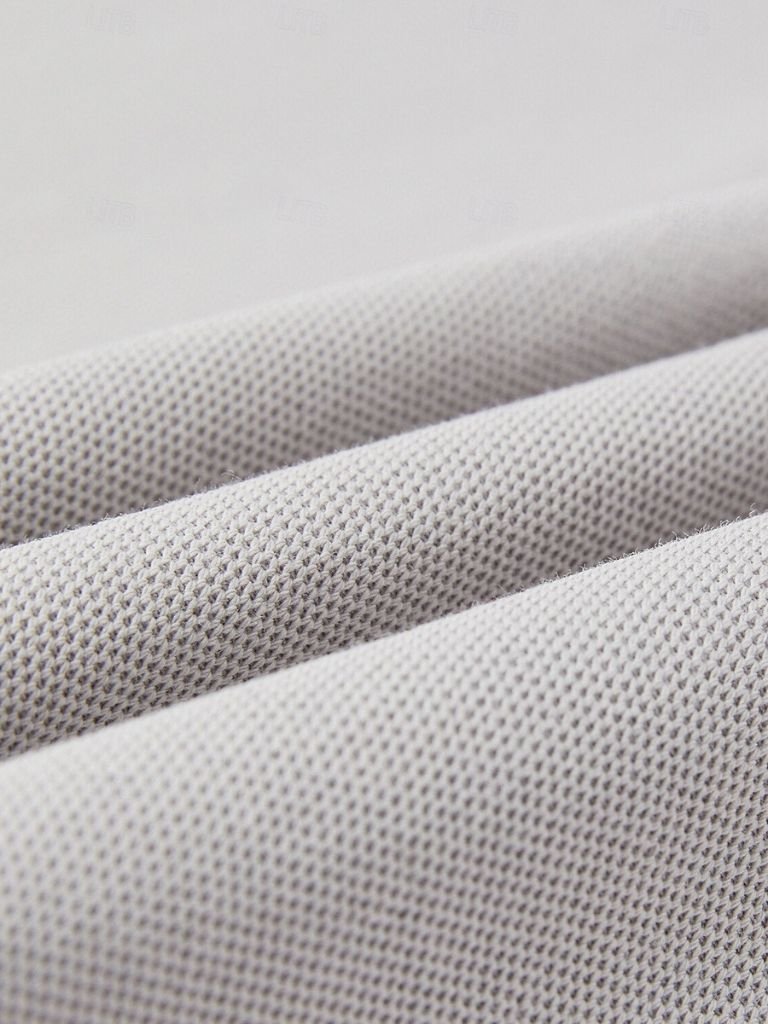 Felix | Light Grey Contrast-Collar Polo